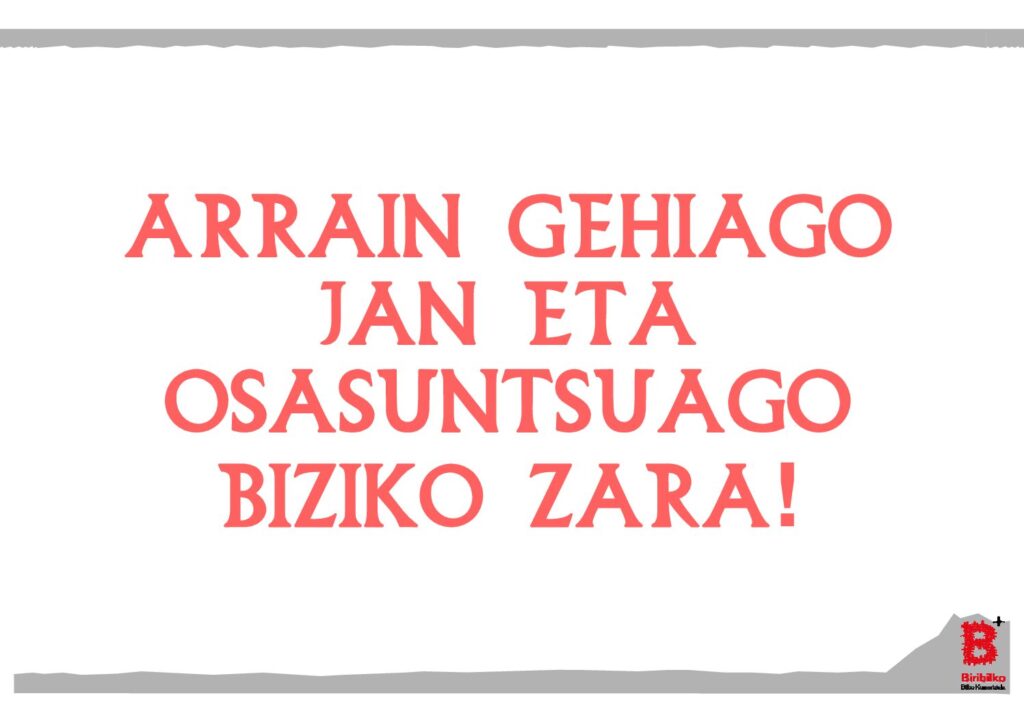 Arrain gehiago jan eta osasuntsuago biziko zara! (eu)