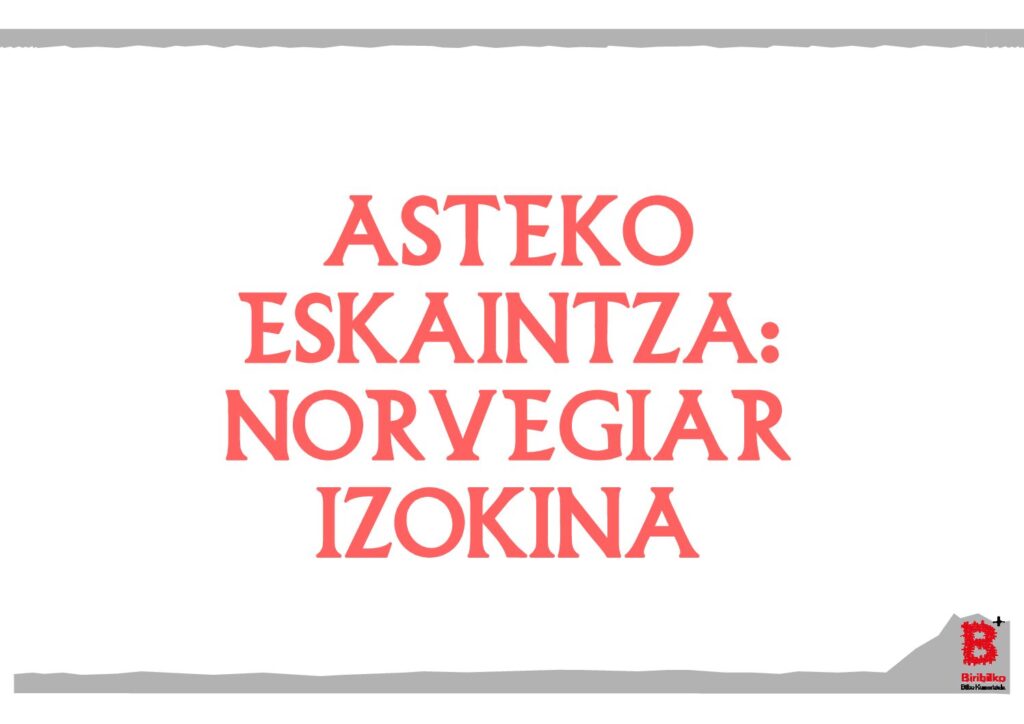 Asteko eskaintza: norvegiar izokina (eu)