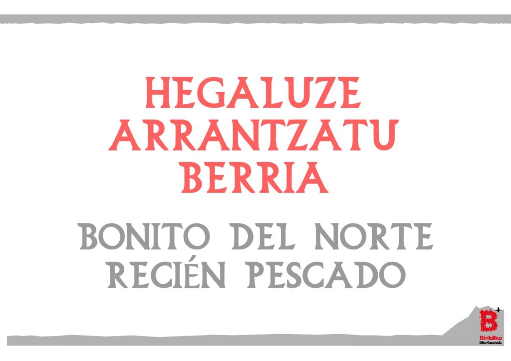 Bonito del norte recién pescado