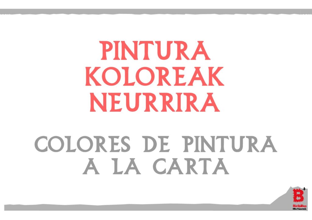 PIntura koloreak neurrira