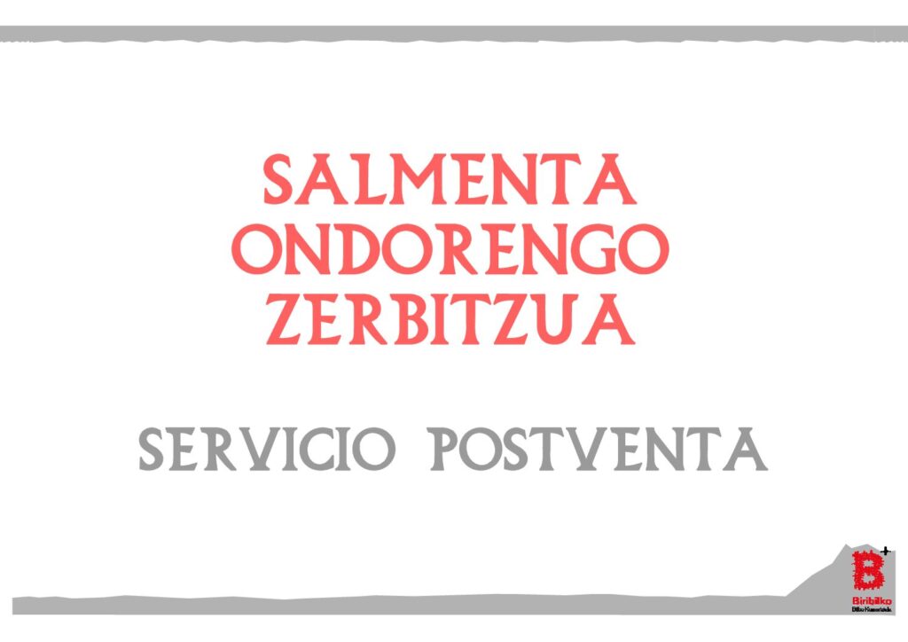 Salmenta ondorengo zerbitzua