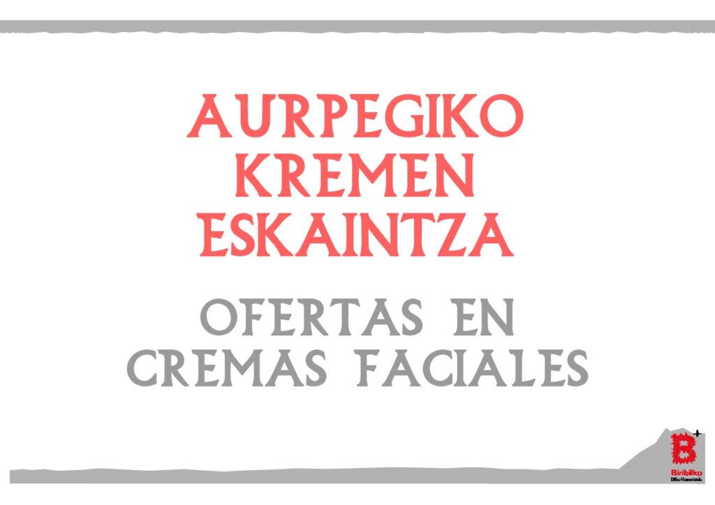 Ofertas en cremas faciales