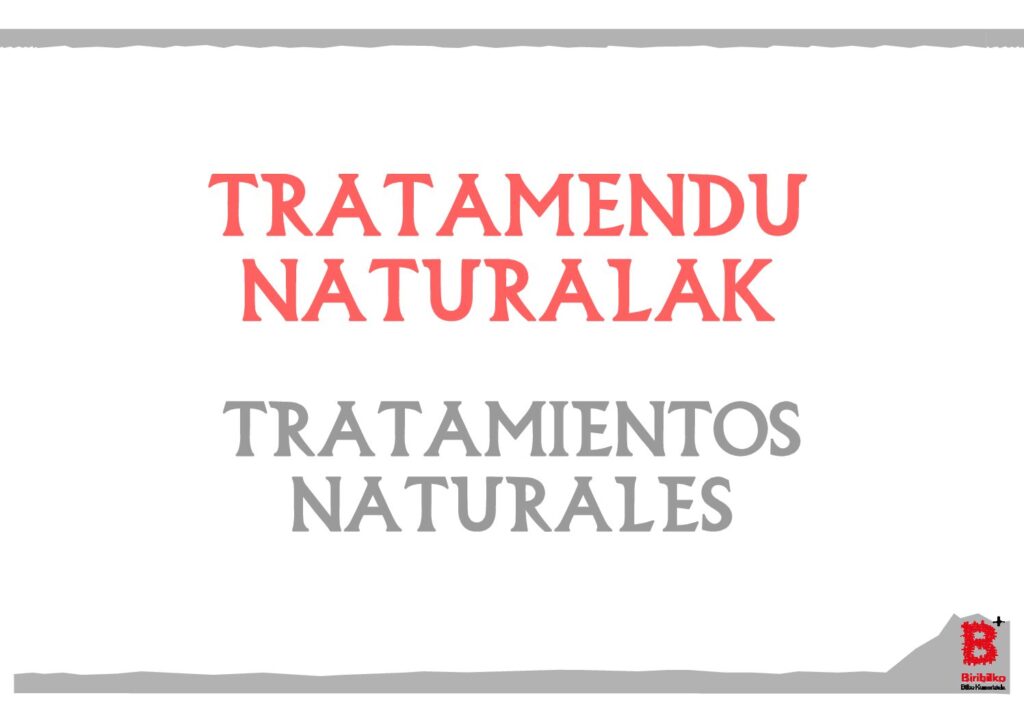 Tratamientos naturales