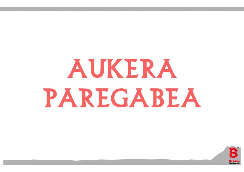 Aukera paregabea (eus)