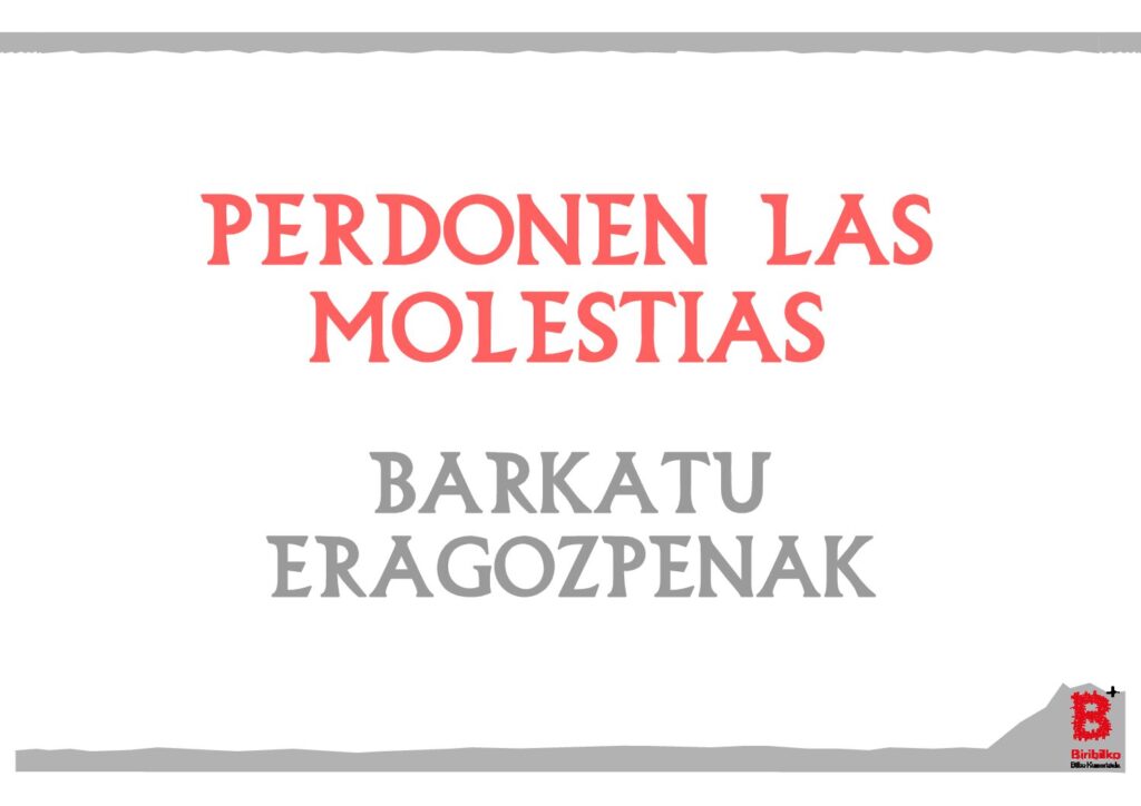 Perdonen las molestias