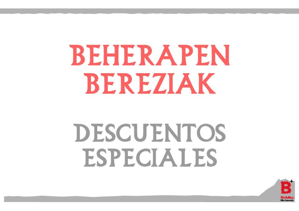 Descuentos especiales