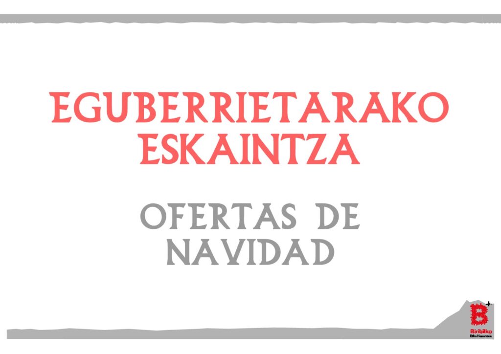 Eguberrietarako eskaintza