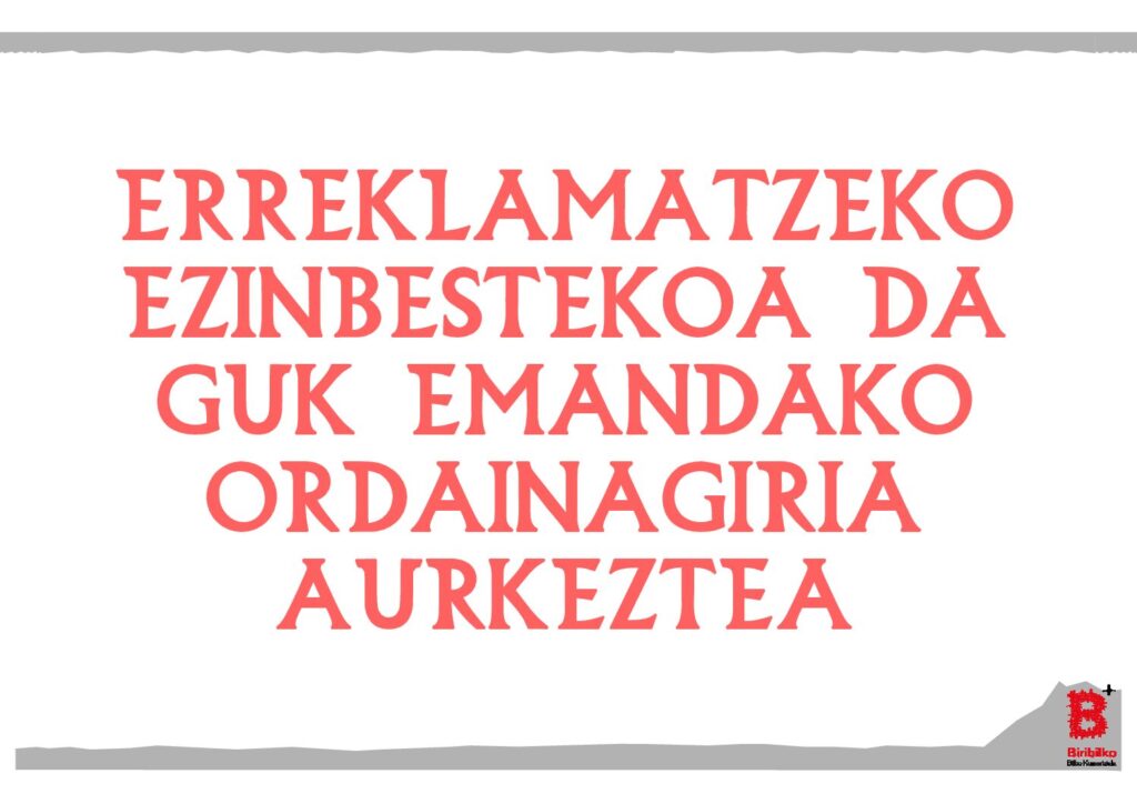 Erreklamatzeko ezinbestekoa ordainagiria (eus)