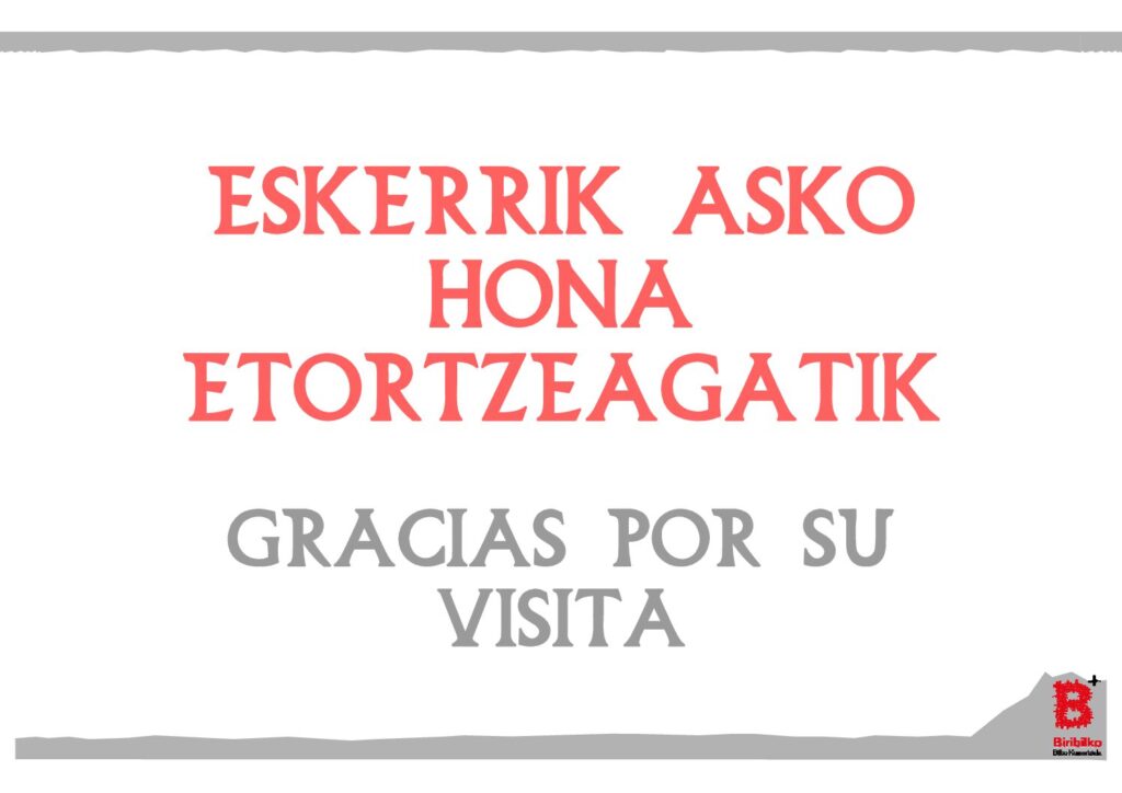 Eskerrik asko hona etortzeagatik