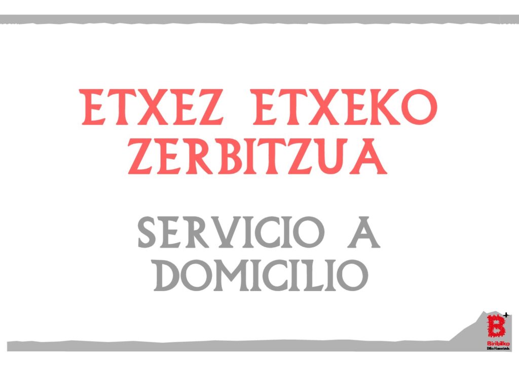 Servicio a domicilio