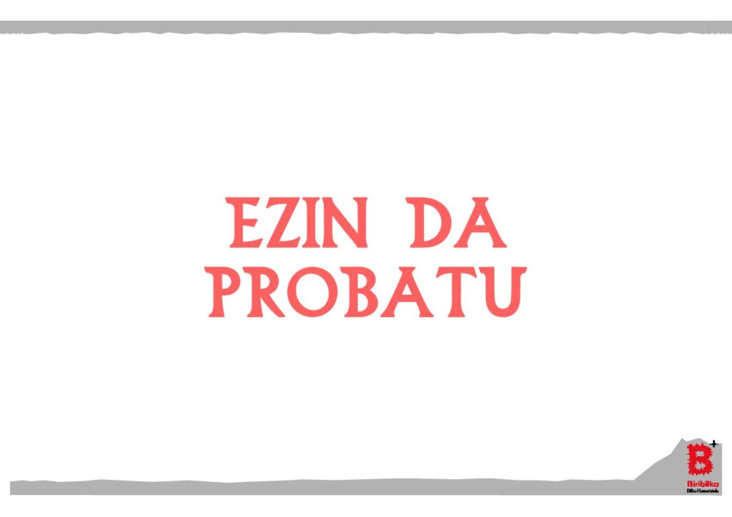 Ezin da probatu (eus)