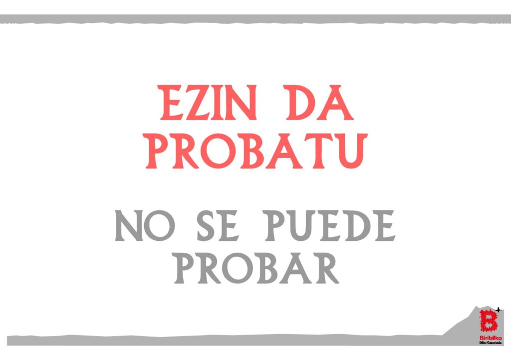 Ezin da probatu