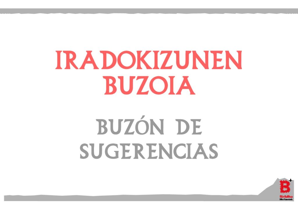 Iradokizunen buzoia