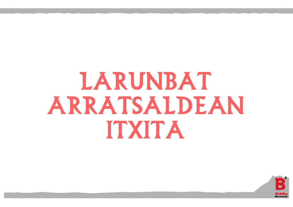 Larunbat arratsaldean itxita (eus)