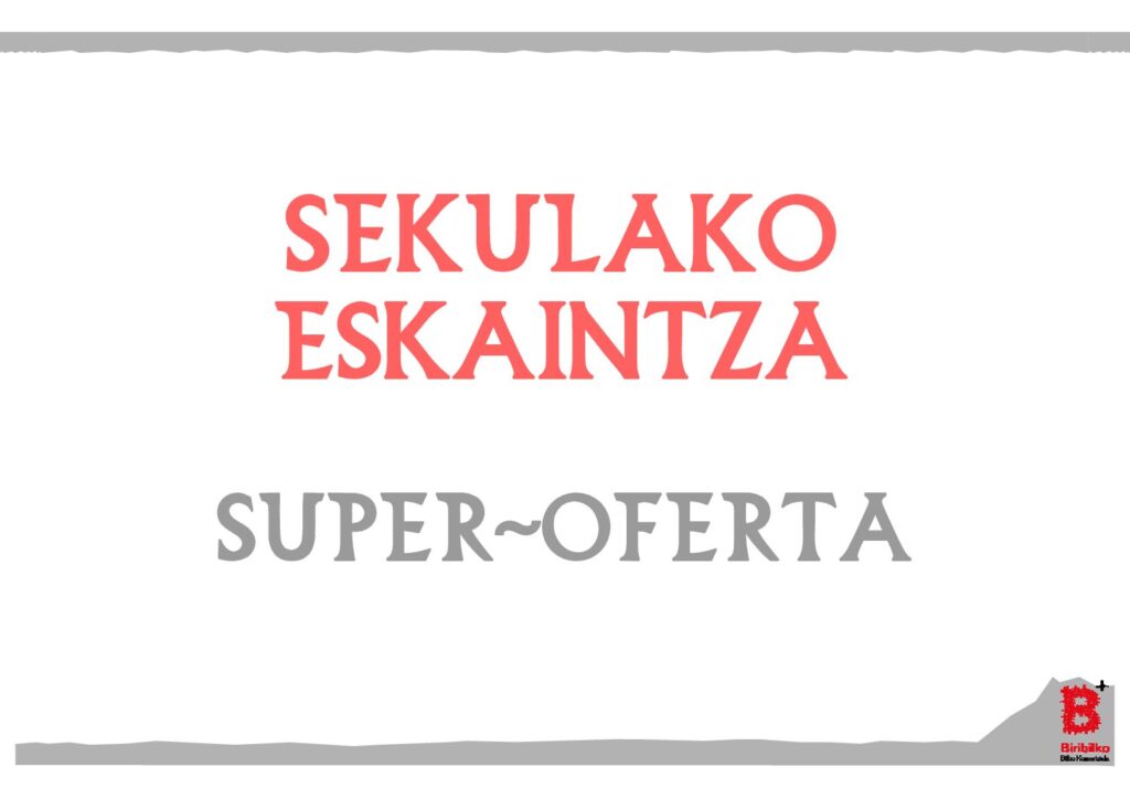 Sekulako eskaintza