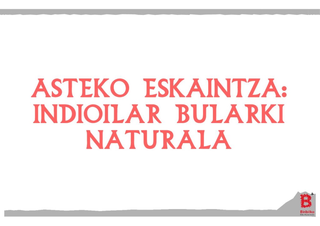 Asteko eskaintza: indioilar bularki naturala (eus)