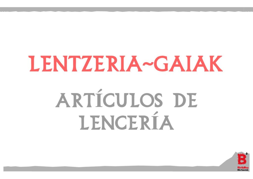 Artículos de lencería