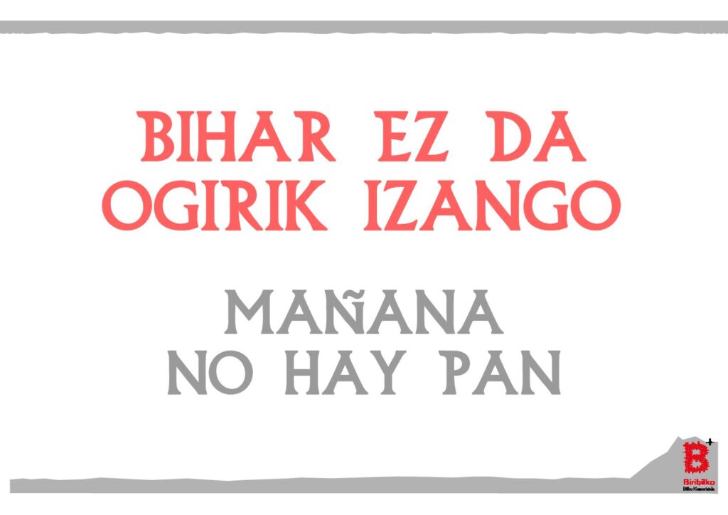 Bihar ez da ogirik izango