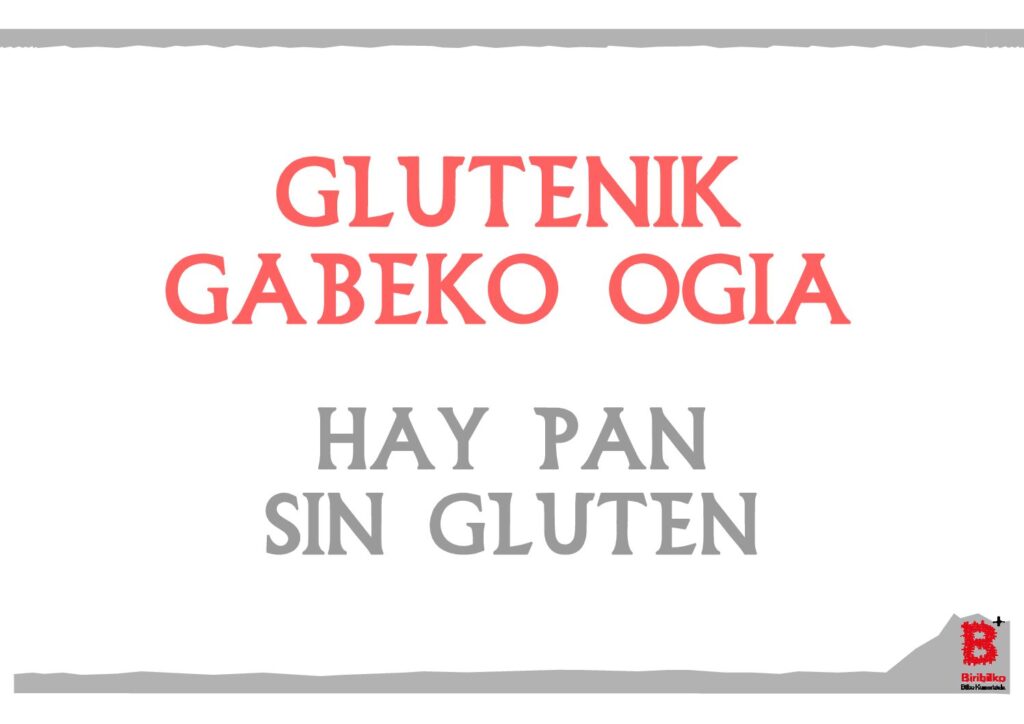 Glutenik gabeko ogia