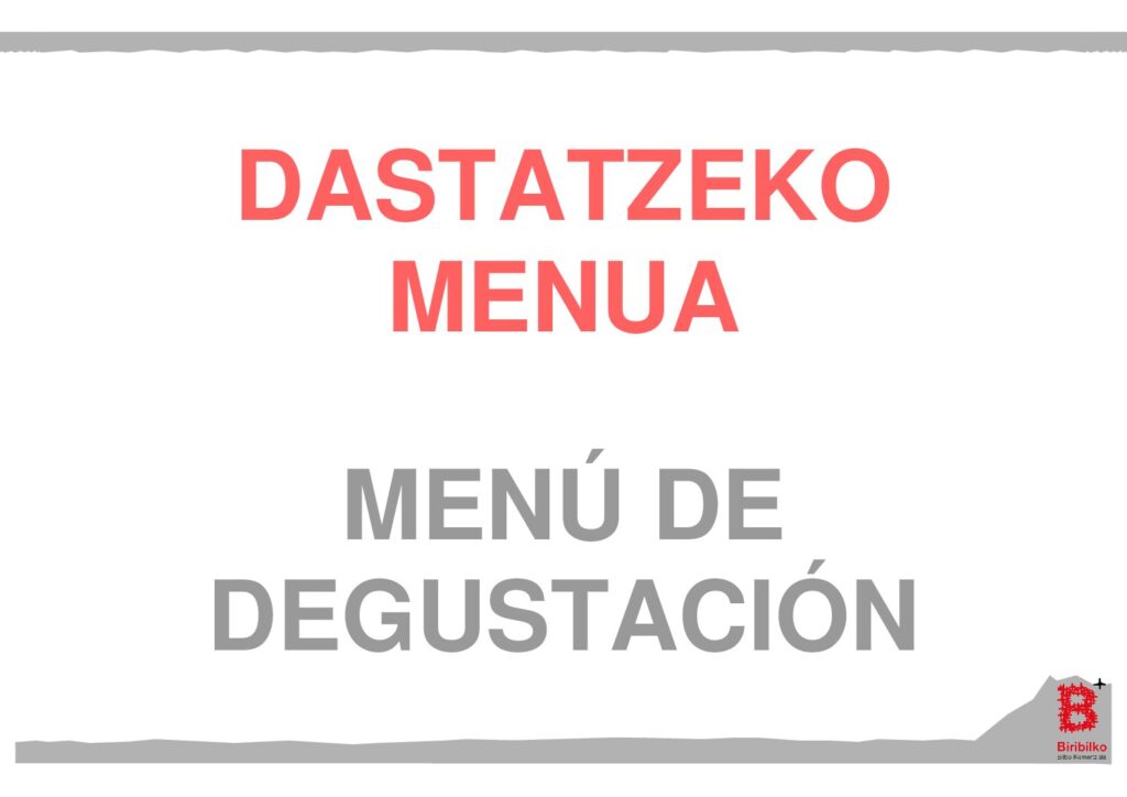 DASTATZEKO MENUA