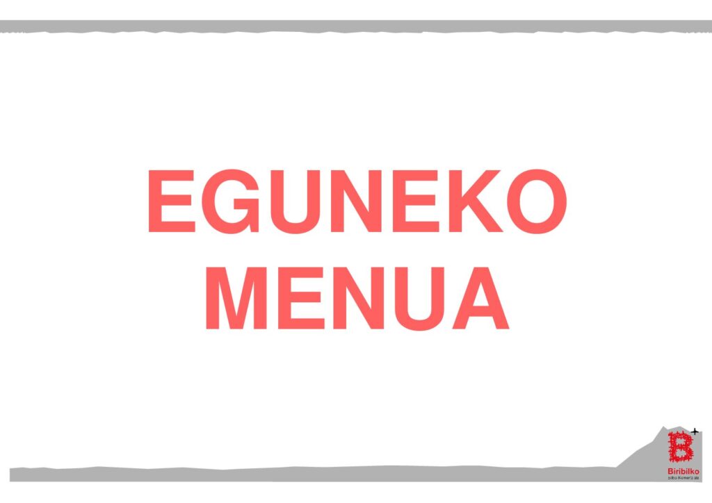 EGUNEKO MENUA (eus)